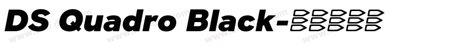 DS Quadro Black字体转换